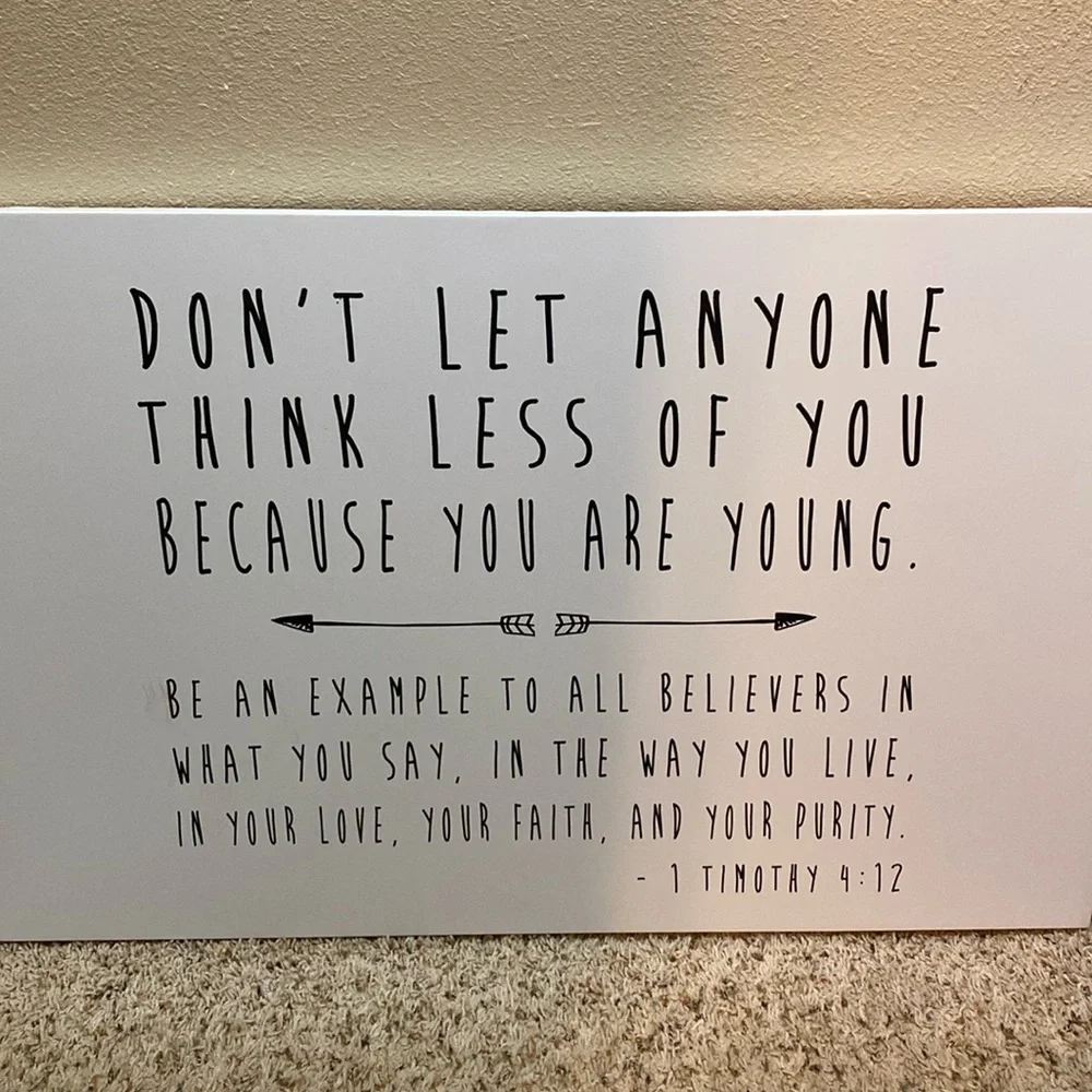1 Timothy 4:12 wall decor